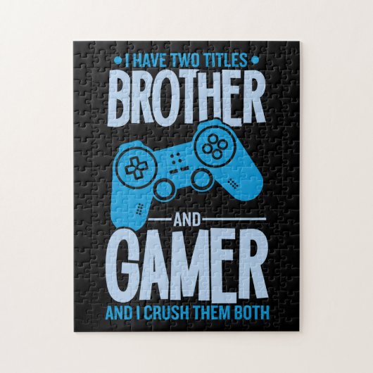 Puzzle Crushing deux titres Brother et Gamer (Vertical)