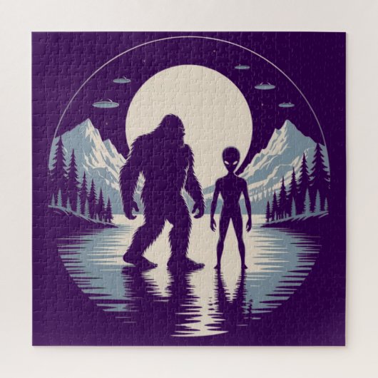 Puzzle Cryptide Alien OVNI Paranormal (Vertical)