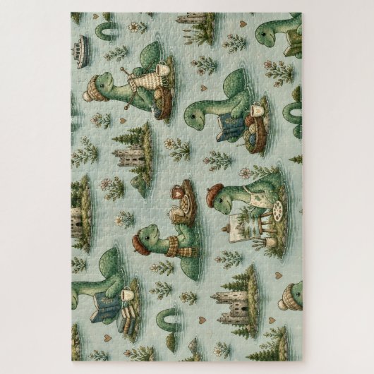 Puzzle Cryptides confortables Nessie Monstre du Loch Ness (Vertical)