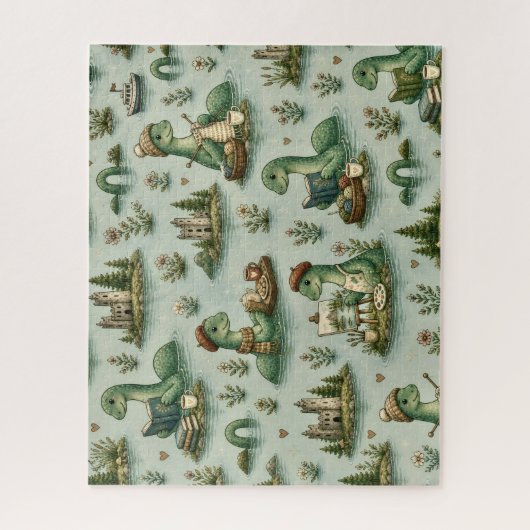 Puzzle Cryptides confortables Nessie Monstre du Loch Ness (Vertical)