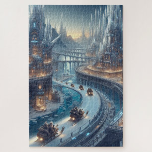 Puzzle Crystal Ice World Imaginaire Art