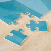 Puzzle Crystals bleu turquoise Triangles Arrière - plan (Côté)
