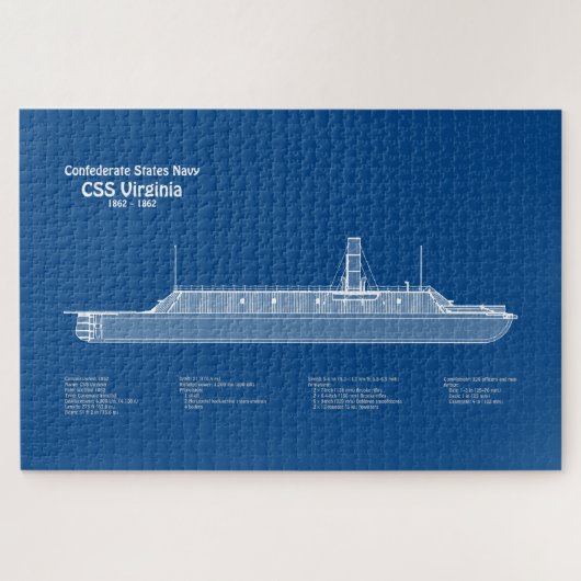 Puzzle CSS Virginie - Plan de plan des navires ABD (Horizontal)