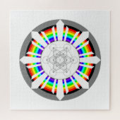 Puzzle Cube de Métatron Prisme Arc-en-Ciel (Horizontal)