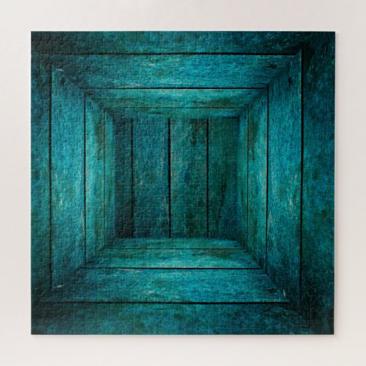 Puzzle Cube en bois Abstrait (Horizontal)