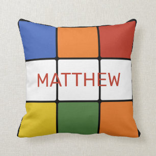 Puzzle Cube Game uit 1980, speciaal gepersonalisee Kussen