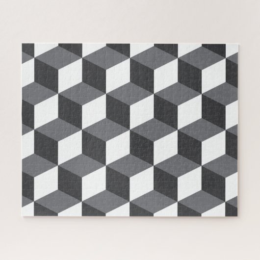 Puzzle Cubes d'architecture urbaine, simple, moderne moti (Horizontal)