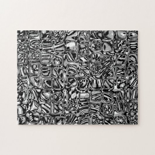 Puzzle Cubes Noirs Et Blancs (Horizontal)