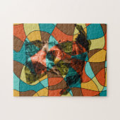 Puzzle cubisme de chien (Horizontal)