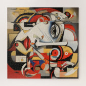 Puzzle Cubisme Femme Art Abstrait (Horizontal)