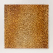 Puzzle Cuir Brown : fermeture texturée détaillée (Horizontal)