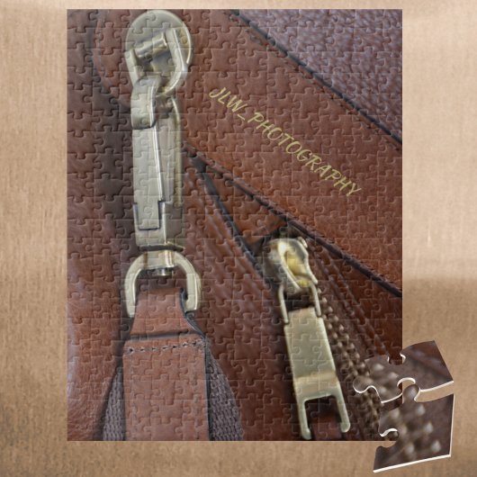 Puzzle Cuir découpé et zippé Personnalisé