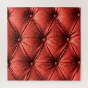 Puzzle Cuir rouge texturé : Détails du matériau