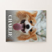 Puzzle Cuire Votre Chien Nom Photo Personnalisée (Horizontal)