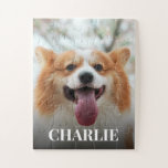 Puzzle Cuire Votre Chien Nom Photo Personnalisée<br><div class="desc">Personnalisez ce puzzle avec votre photo préférée de votre animal (chien,  chat,  etc.). Un cadeau amusant pour l'amoureux des chiens,  l'amoureux des chats. Voir leur animal de compagnie sous forme de puzzle avec une photo spéciale est un gardien bienvenu.</div>