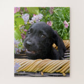 Puzzle Cuisine Black Labrador Retriever Chien Chiot Chiot (Vertical)