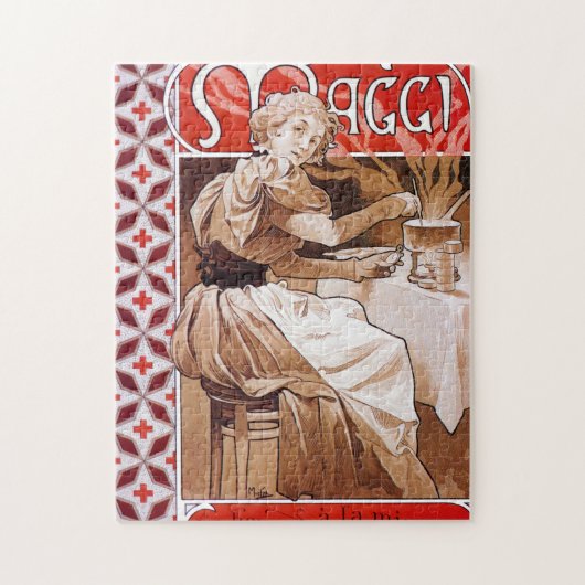 Puzzle Cuisine de femme, Alphonse Mucha (Vertical)
