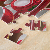 Puzzle Cuisine de vacances beagle : Noël festif (Côté)