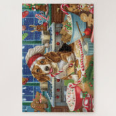 Puzzle Cuisine de vacances beagle : Noël festif (Vertical)