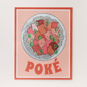 Puzzle Cuisine hawaïenne Ahi Tuna Poké Bowl Hawaii Food