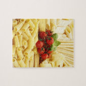 Puzzle cuisine italienne. Pâtes et tomates. (Horizontal)