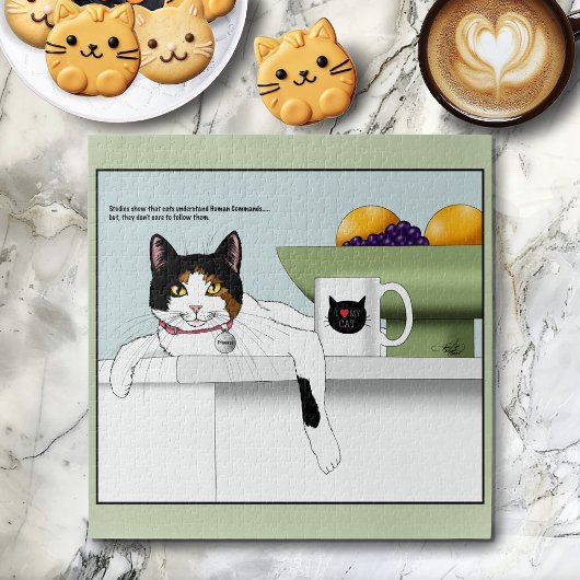 Puzzle Cuisine pour chat calico Catitude