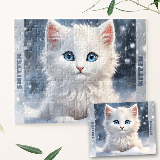 Puzzle Cuit Chat Chat Chat Chat Chat Neige Hiver Nom pers