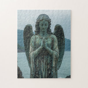 Puzzle Cuivre de sculpture d'ange et patine