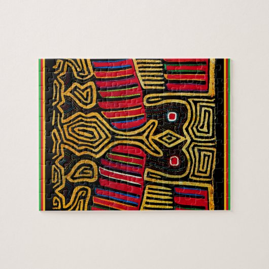 Puzzle Cuna Indian Mola Duck Design (Horizontal)
