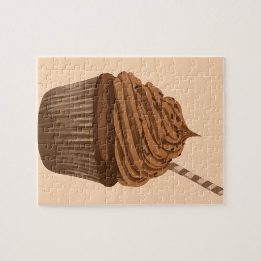 Puzzle Cupcake au chocolat (Horizontal)
