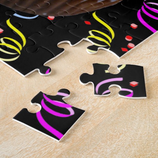 Puzzle Cupcake de carottes avec Confetti (Côté)