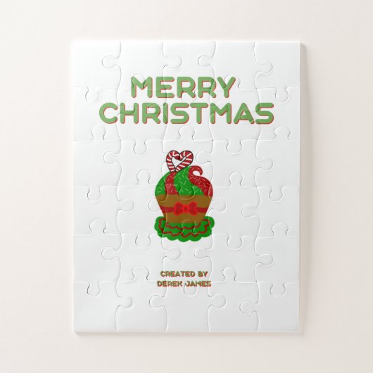Puzzle Cupcake de Noël (27,94 cm x 35,56 cm) (Vertical)