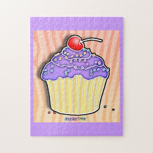 Puzzle Cupcake de raisin givré (Vertical)