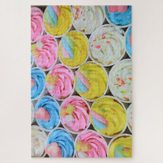 Puzzle Cupcakes avec Frosting Pastel (Vertical)