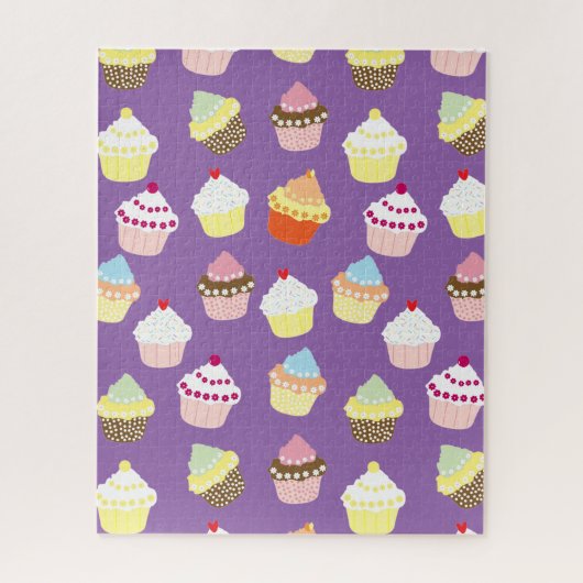 Puzzle Cupcakes Delicious Decorated Birthday (Vertical)