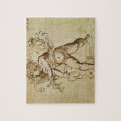 Puzzle Cupidon avec un violon par Domenico Campagnola (Vertical)