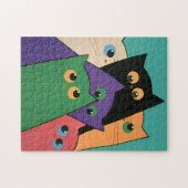 Puzzle Curious Cats (Horizontal)