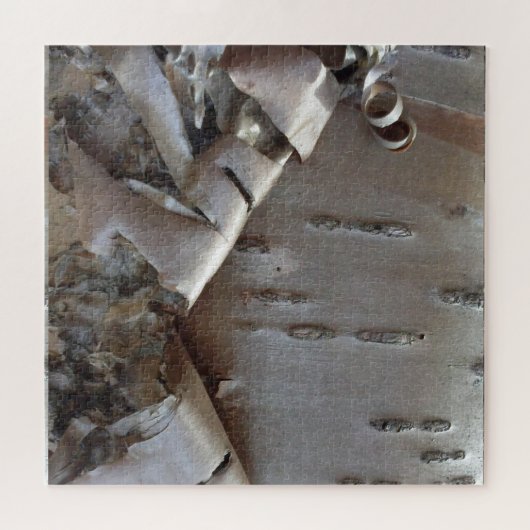 Puzzle Curly Birch Bark Tree Rustic (Horizontal)