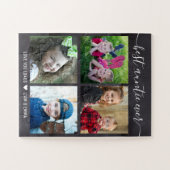 Puzzle Custom 4 Photo Collage Chalkboard Best Aunt Ever (Horizontal)