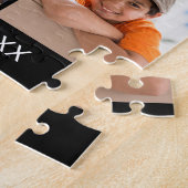 Puzzle Custom 6 Photo Collage Family Name Minimalist  (Côté)