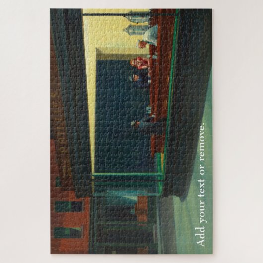 Puzzle Custom art, "Nighthawks" d'Edward Hopper, 1942. (Vertical)