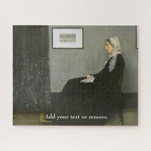 Puzzle Custom art, "Whistler's Mother" Whistler, 1871. (Horizontal)