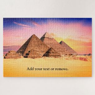 Puzzle Custom, beautiful pyramids of Giza, Egypt,