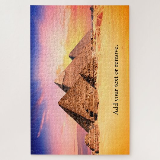 Puzzle Custom, beautiful pyramids of Giza, Egypt, (Vertical)