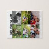 Puzzle Custom Best grand-père ever 6 photo collage (Horizontal)
