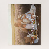 Puzzle Custom Family Photo – Personalized Last Name  (Vertical)