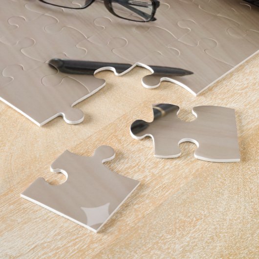 Puzzle Custom Four Photo Monogram Design Perfect (Côté)