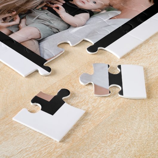 Puzzle Custom Funny Fête des pères Papa cadeau 8 Photo Co (Côté)