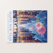Puzzle Custom Happy New Year New York City Fireworks (Horizontal)