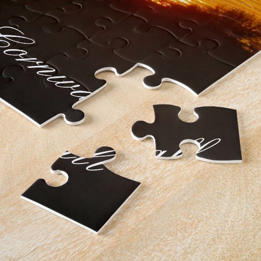 Puzzle Custom Heart St Michaels Mount Cornwall Sunset (Côté)